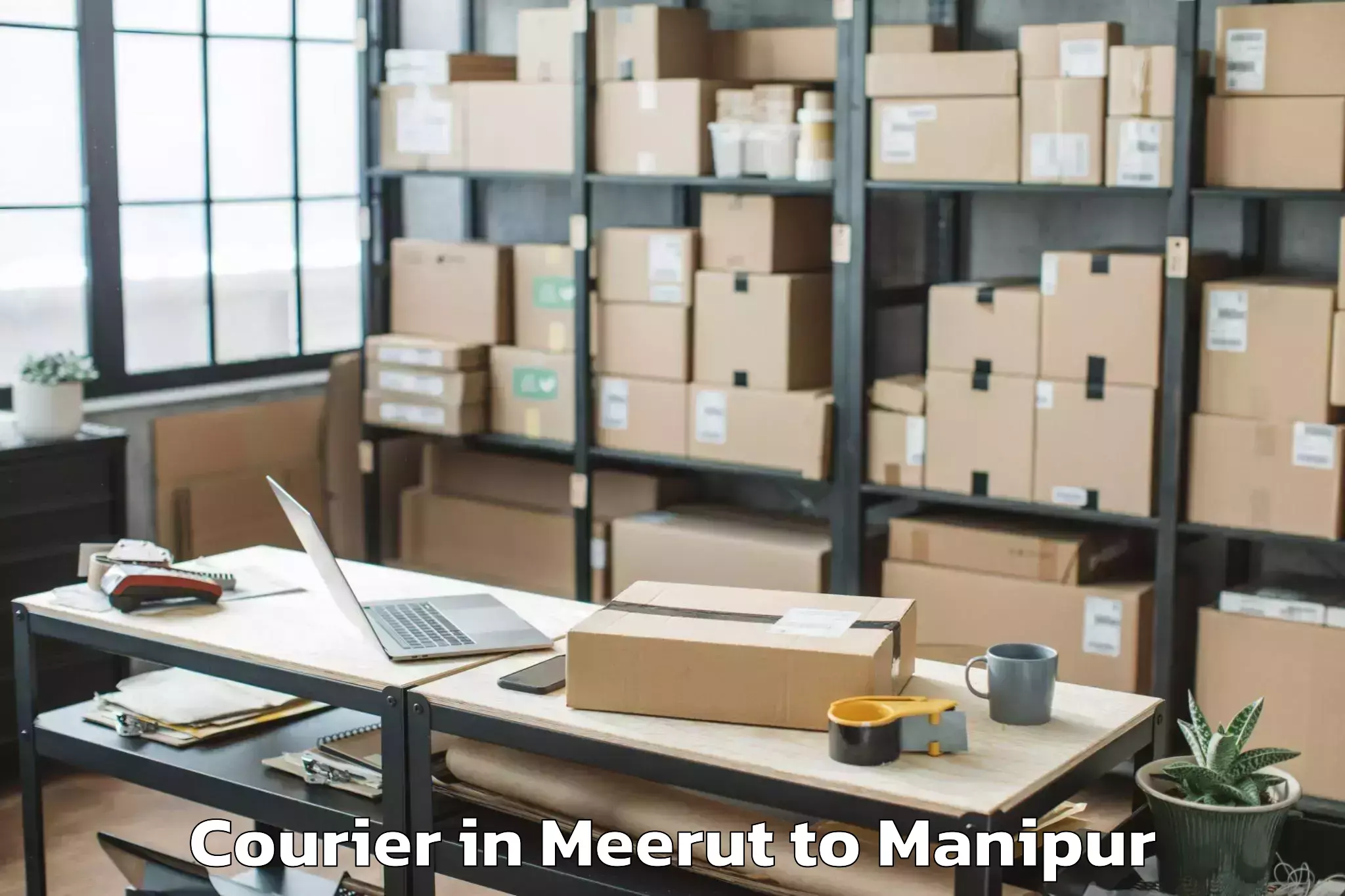 Book Meerut to Moirang Courier Online